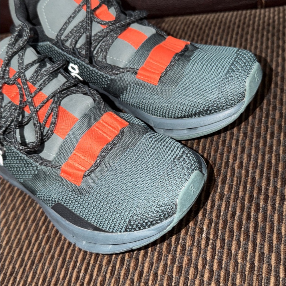 On Cloudnova Juniper Green Orange Cloudtec Shoes … - image 2